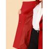 imageAllegra K Womens Classic Stand Collar Outwear Overcoat Long Sleeve Winter Belted Pea CoatRed