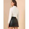 imageAllegra K Womens Denim Jackets 2025 Casual Button Down Long Sleeves Crop Jean JacketWhite