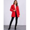 imageAllegra K Womens Elegant Overcoat Notched Shawl Collar Single Breasted Outerwear Winter Long CoatBright Red