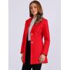 imageAllegra K Womens Elegant Overcoat Notched Shawl Collar Single Breasted Outerwear Winter Long CoatBright Red