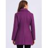 imageAllegra K Womens Elegant Overcoat Notched Shawl Collar Single Breasted Outerwear Winter Long CoatDark Purple