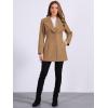 imageAllegra K Womens Elegant Overcoat Notched Shawl Collar Single Breasted Outerwear Winter Long CoatMid Brown