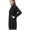 imageAllegra K Womens Notched Lapel Double Breasted Raglan Winter CoatsBlack