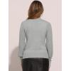 imageAllegra K Womens Ribbed Long Sleeve Turtleneck Stretch Winter Pullover Knit Sweater TopGray