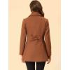 imageAllegra K Womens Single Breasted Turndown Collar Overcoat Vintage Winter Dress Coat with PocketsBrown