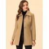 imageAllegra K Womens Single Breasted Turndown Collar Overcoat Vintage Winter Dress Coat with PocketsKhaki