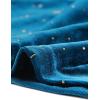 imageAllegra K Womens Sparkly Glitter Velvet Mesh Sheer Sleeve Star Metallic DressDark Blue