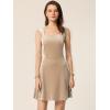 imageAllegra K Womens Sparkly Glitter Velvet Mesh Sheer Sleeve Star Metallic DressDark Khaki