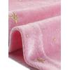 imageAllegra K Womens Sparkly Glitter Velvet Mesh Sheer Sleeve Star Metallic DressPink