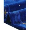 imageAllegra K Womens Sparkly Glitter Velvet Mesh Sheer Sleeve Star Metallic DressRoyal Blue