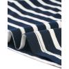 imageAllegra K Womens Striped Top Round Neck Tops Casual Long Sleeve ShirtDark Blue