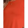 imageAllegra K Womens Tunic Tops Loose Fit Dressy High Low Round Neck 2025 Fall 34 Sleeve Long ShirtOrange