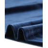 imageAllegra K Womens Turtleneck Velvet Top Long Sleeve Work Shirts Basic Velour BlouseDark Blue