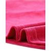 imageAllegra K Womens Turtleneck Velvet Top Long Sleeve Work Shirts Basic Velour BlouseHot Pink