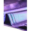 imageAllegra K Womens U Neck Sleeveless Halloween Party Clubwear Holographic Shiny Metallic Crop TopBlue Purple