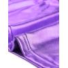imageAllegra K Womens U Neck Sleeveless Halloween Party Clubwear Holographic Shiny Metallic Crop TopLavender