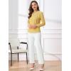 imageAllegra K Womens Vintage Peter Pan Collar Shirt Cute Lacy Trim Long Sleeve BlouseBright Yellow