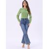 imageAllegra K Womens Vintage Peter Pan Collar Shirt Cute Lacy Trim Long Sleeve BlouseDusty Green