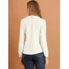 imageAllegra K Womens Vintage Peter Pan Collar Shirt Cute Lacy Trim Long Sleeve BlouseWhite
