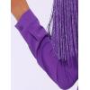 imageAllegra K Womens Western Fringe Blouse Long Sleeve Button Down Disco Cowgirl ShirtsDark Purple