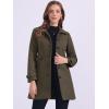 imageAllegra K Womens Winter Classic Outwear Overcoat with Pockets Single Breasted Pea CoatCoffee