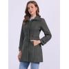 imageAllegra K Womens Winter Classic Outwear Overcoat with Pockets Single Breasted Pea CoatDark Grey