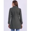 imageAllegra K Womens Winter Classic Outwear Overcoat with Pockets Single Breasted Pea CoatDark Grey