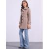 imageAllegra K Womens Winter Classic Outwear Overcoat with Pockets Single Breasted Pea CoatDusty Pink