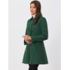 imageAllegra K Womens Winter Classic Outwear Overcoat with Pockets Single Breasted Pea CoatGreen