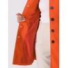 imageAllegra K Womens Winter Classic Outwear Overcoat with Pockets Single Breasted Pea CoatOrange
