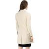 imageAllegra K Womens Winter Coat Elegant Notched Lapel Double Breasted Trench CoatBeige