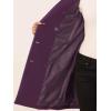 imageAllegra K Womens Winter Coat Elegant Notched Lapel Double Breasted Trench CoatDark Purple