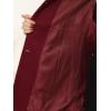 imageAllegra K Womens Winter Outerwear Overcoat Peter Pan Collar Midthigh Aline Single Breasted Pea CoatBurgundy