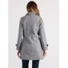 imageAllegra K Womens Winter Outerwear Overcoat Peter Pan Collar Midthigh Aline Single Breasted Pea CoatGray