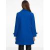imageAllegra K Womens Winter Outerwear Overcoat Peter Pan Collar Midthigh Aline Single Breasted Pea CoatRoyal Blue