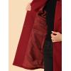 imageAllegra K Womens Winter Overcoat MidLong Stand Collar Single Breasted Coat OuterwearRed