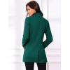 imageAllegra K Womens Winter Overcoat MidLong Stand Collar Single Breasted Coat OuterwearTurquoise