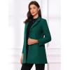 imageAllegra K Womens Winter Overcoat MidLong Stand Collar Single Breasted Coat OuterwearTurquoise