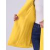 imageAllegra K Womens Winter Overcoat MidLong Stand Collar Single Breasted Coat OuterwearYellow
