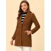 imageAllegra K Womens Winter Overcoat Notched Lapel One Buttoned MidLength Long CoatDark Brown