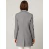 imageAllegra K Womens Winter Overcoat Notched Lapel One Buttoned MidLength Long CoatGrey