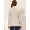 imageAllegra K Womens Work Office Winter Overcoat Single Breasted Point Collar Pea CoatBeige