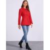imageAllegra K Womens Work Office Winter Overcoat Single Breasted Point Collar Pea CoatBright Red