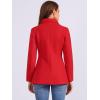 imageAllegra K Womens Work Office Winter Overcoat Single Breasted Point Collar Pea CoatBright Red