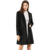 imageAllegra K Fall Coats for Womens 2025 Pea Coats Long Winter Trench CoatBlacks