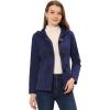 imageAllegra K Womens Casual Winter Outwear Hooded Button Peacoat Toggle Duffle CoatNavy Blue