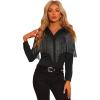 imageAllegra K Womens Western Fringe Blouse Long Sleeve Button Down Disco Cowgirl ShirtsBlack