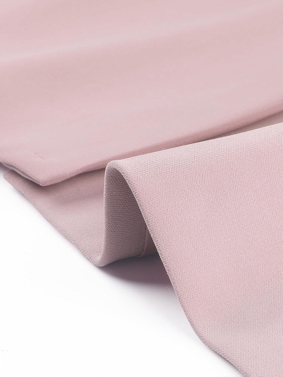 imageAllegra K 2 Piece Work Suit for Womens Business Formal DoubleBreasted Blazer and Pants SetPink