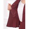 imageAllegra K 2 Piece Skirt Sets for Women Long Sleeve Blazer and Pencil Skirt Business SuitsBurgundy