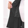 imageAllegra K 2 Piece Skirt Sets for Women Long Sleeve Blazer and Pencil Skirt Business SuitsDark Gray